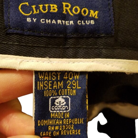 Men's Navy wrinkle free Khaki Pants size 40x29 NWT Stain Resistant - Picture 7 of 9